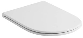 Copriwater Vogue a d dedicato per serie sanitari con chiusura rallentata sganciabile in duroplast bianco