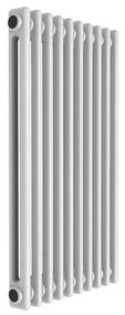 Termosifone in acciaio tubolare 2 colonne 10 elementi interasse 685 mm ERCOS Comby bianco