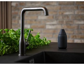 Dispenser per sapone nero in silicone 300 ml Singles – Zone