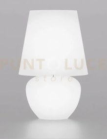 Naxos lampada da tavolo 76 bianco satinato bianco lucido 1 luce att...