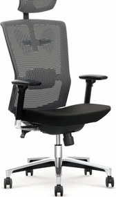 Sedia da ufficio Ambasadori in nero grigio