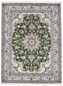 Nain Tappeto 150 x 200 Verde (Iran) Annodato A Mano
