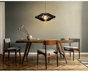 Lampadario a sospensione con filo 1xE27/60W/230V nero diametro 47 cm