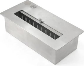 Camino a bioetanolo biocamino da terra JEFFERSON Bianco L 89,5 x H90,5 x P28