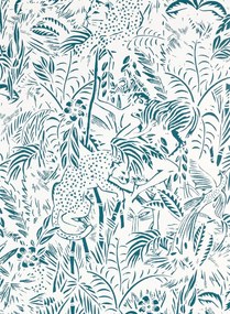Jean Paul Gaultier Carta da parati Kenya - Bleu