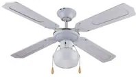 Ventilatore da Soffitto con 4 Pale e Lampada 105 cm 3 Velocit Bianco