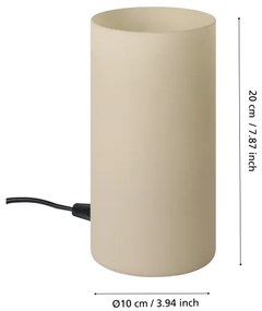 Eglo 901067 - Lampada da tavolo GEO 1xE14/40W/230V beige