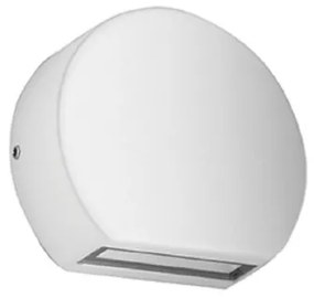 Lampada applique segnapasso SUN per esterni in alluminio 10x3 cm Bianco