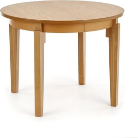 Tavolo rotondo allungabile Sorbus effetto rovere – Ø100–200 cm