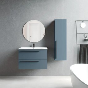 Mobile sottolavabo e lavabo Mia avio L 80 x H 55 x P 45 cm 1 vasca 2 cassetti