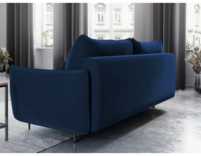 Divano letto blu scuro con contenitore Vermont - Cosmopolitan Design