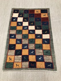 Gabbeh Tappeto 80 x 120 (Iran) Annodato A Mano