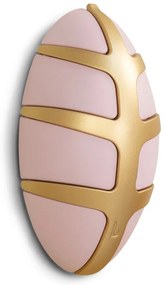Gancio da parete rosa chiaro/dorato in plastica Bug – Spinder Design