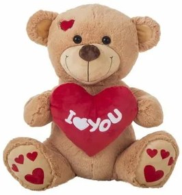 Peluche I Love You Orso 55 cm Marrone