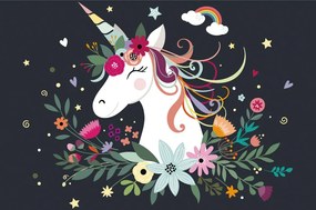 Carta da parati autoadesiva – Dolce unicorno