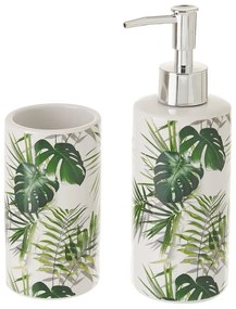 Set di accessori da bagno verdi Palm Green - Casa Selección