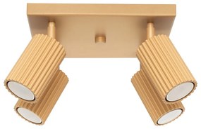 Faretto dorato 25x25 cm Gleam – Sollux