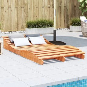 Lettino Marrone Cera 205x110x31,5 Cm İn Legno Massello Di Pino /