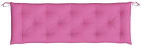 Cuscino per Panca Rosa 150x50x7 cm in Tessuto Oxford
