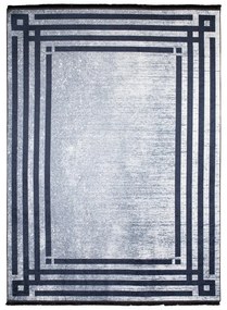 Tappeto di tendenza grigio con finitura antiscivolo e motivo geometrico Larghezza: 160 cm | Lunghezza: 230 cm