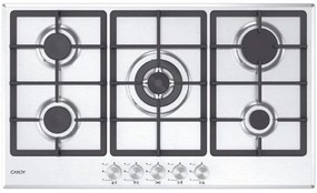 Moderna CHG93WX/1 Piano cottura Acciaio inox Da incasso 86 cm Gas 5 Fornelli - Candy