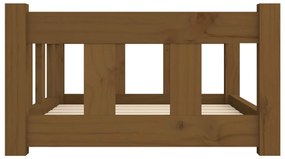 Cuccia per cani miele 65,5x50,5x28 cm in legno massello di pino