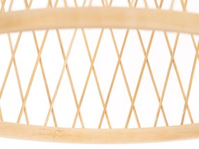 Lampada a sospensione da esterno rustica in rattan 40x55 cm - Calamus
