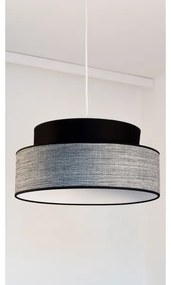 Lampadario a sospensione con filo GRACE 1xE27/60W/230V diametro 40 cm nero/grigio