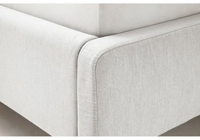 Letto matrimoniale imbottito grigio chiaro con contenitore con rete inclusa 180x200 cm Lotte – Meise Möbel