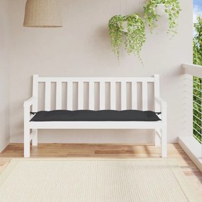 Cuscino Per Panca Nero 150x50x7 Cm İn Tessuto Oxford /