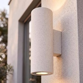 Applique Cilindrica in Cemento Chiaro GU10 IP65 Bidirezione - NOVILUMIO
