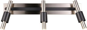 Faretto LED nero e argentato 20,5x63 cm Ikaris – Trio Select