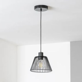 Brilagi - Lampadario LED a sospensione su cavo CERIA WIRE 1xE27/40W/230V Ø 21 cm nero