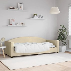 Letto Da Giorno Crema 80x200 Cm İn Tessuto /
