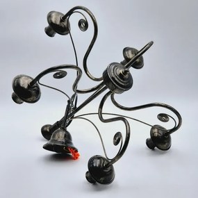 Lampadario a sospensione con catena DONATO 5xE14/40W/230V