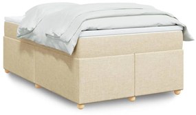 Giroletto A Molle Con Materasso Crema 120x200 Cm İn Tessuto /