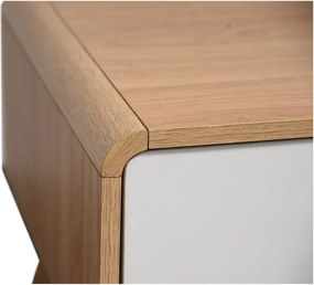 Mobile TV bianco effetto rovere 100x40 cm Cassie - Støraa