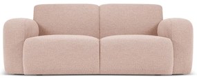 Divano in tessuto bouclé rosa 170 cm Molino - Micadoni Home