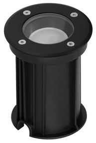 Faretto Carrabile GU10 IP67 - NERO con Doppio Pressacavo