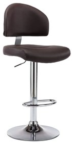 Sgabello Da Bar Marrone İn Similpelle /