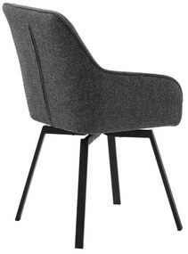 Sedia da pranzo grigia Alma - Unique Furniture