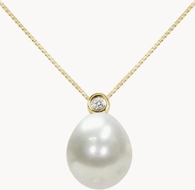 Collana in oro giallo fatta a mano Poem