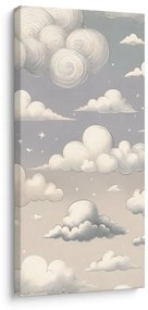 Quadro su tela – Nuvolette pastello