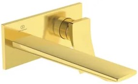 Ideal Standard Conca Miscelatore Monocomando Lavabo A Parete 220 Mm Brushed Gold