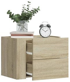 Comodino A Muro Rovere Sonoma 45x30x35 Cm /