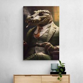 Quadro su tela – Gangster animale coccodrillo