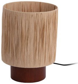 Lampada da tavolo in colore naturale con paralume in carta (altezza 28,5 cm) Sheer - Leitmotiv