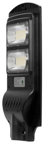 Armatura Stradale Solare 60W 5.000k Luce Minima + Sensore di Mov. Aut. 10h LED Lumileds Colore Bianco Freddo 5.000K