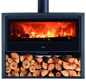 Stufa a legna PANADERO Allegro Ecodesign 8.9 kW nero
