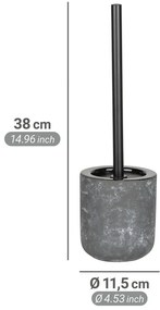 Scopino WC grigio in ceramica Sacile – Wenko